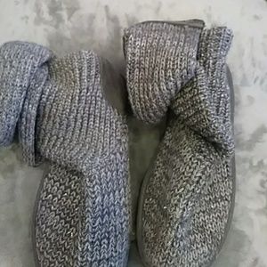 Pair of grey boots